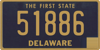 DE license plate 51886