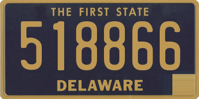 DE license plate 518866