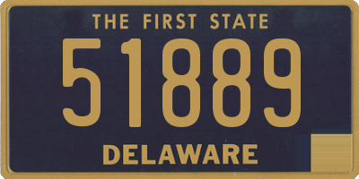 DE license plate 51889