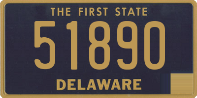 DE license plate 51890