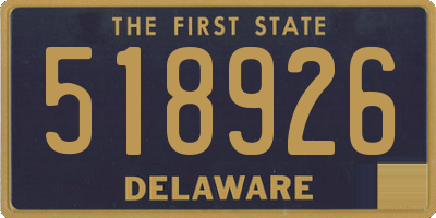 DE license plate 518926