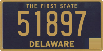 DE license plate 51897