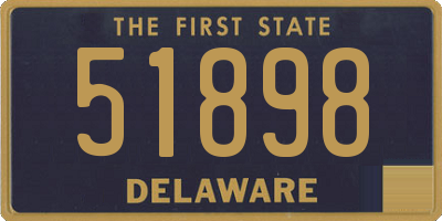 DE license plate 51898