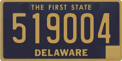DE license plate 519004