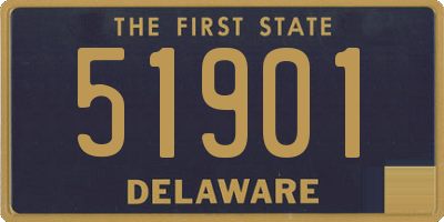 DE license plate 51901