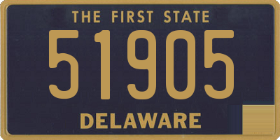 DE license plate 51905