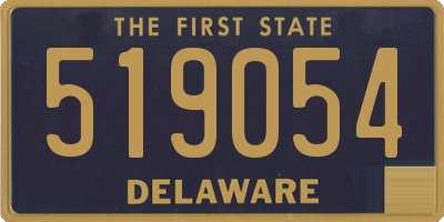 DE license plate 519054