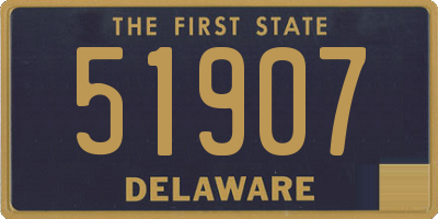 DE license plate 51907