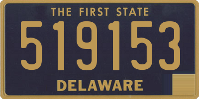 DE license plate 519153