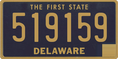 DE license plate 519159