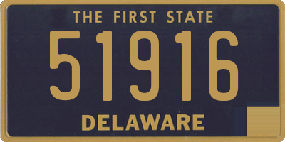 DE license plate 51916