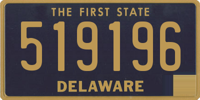 DE license plate 519196