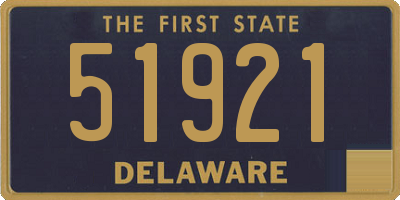 DE license plate 51921