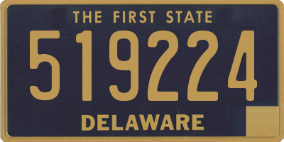 DE license plate 519224