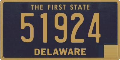 DE license plate 51924