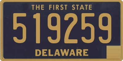 DE license plate 519259