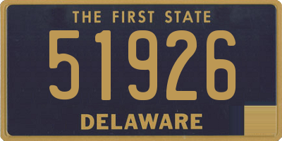 DE license plate 51926