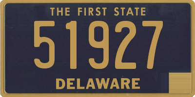 DE license plate 51927