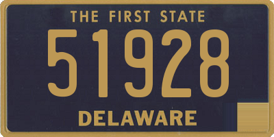 DE license plate 51928