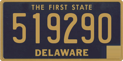 DE license plate 519290