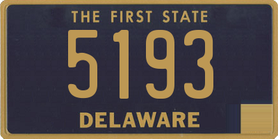 DE license plate 5193