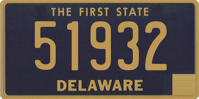 DE license plate 51932