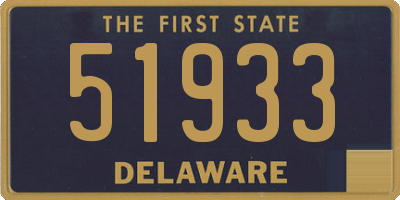 DE license plate 51933