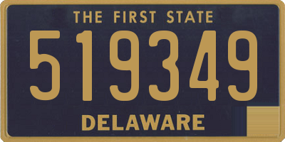 DE license plate 519349