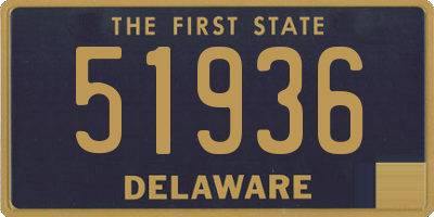 DE license plate 51936