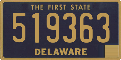 DE license plate 519363