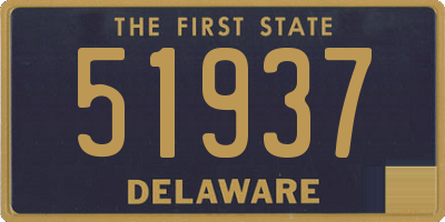 DE license plate 51937