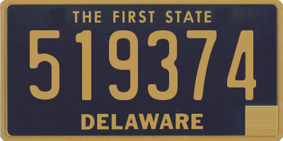 DE license plate 519374