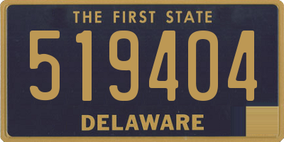 DE license plate 519404