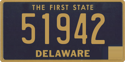 DE license plate 51942