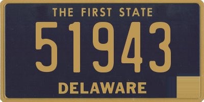 DE license plate 51943