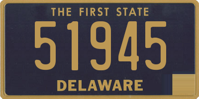 DE license plate 51945