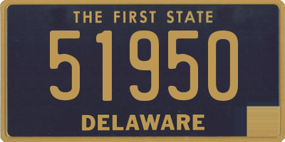 DE license plate 51950