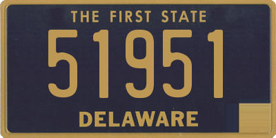 DE license plate 51951