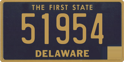 DE license plate 51954