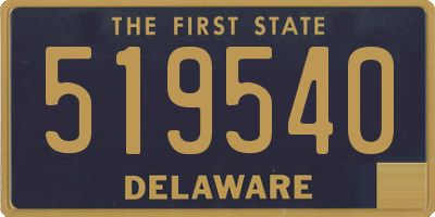 DE license plate 519540
