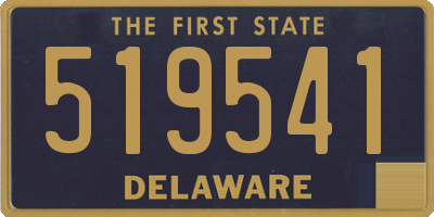 DE license plate 519541