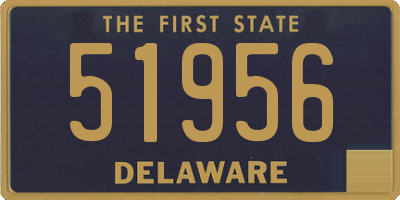 DE license plate 51956