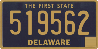 DE license plate 519562