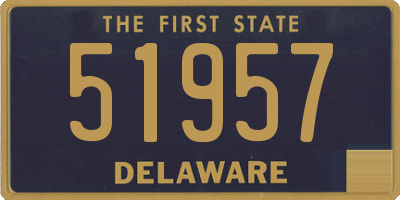 DE license plate 51957