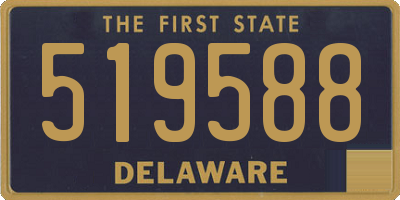 DE license plate 519588