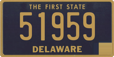 DE license plate 51959