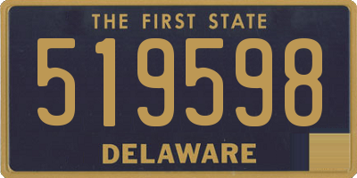 DE license plate 519598
