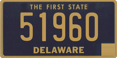 DE license plate 51960