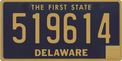 DE license plate 519614