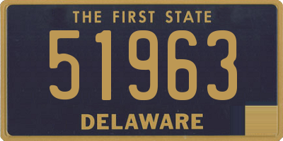 DE license plate 51963